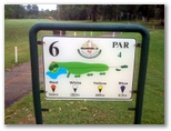 Parkwood International Golf Course - Parkwood, Gold Coast: Hole 6, Par 4 301 meters