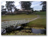 Parkwood International Golf Course - Parkwood, Gold Coast: View of the Clubhouse from the 9th green