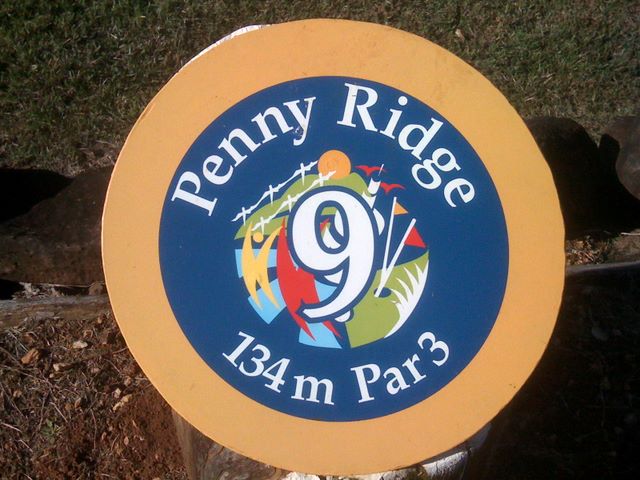 Penny Ridge Resort Golf Course - Carool: Penny Ridge Resort Hole 9: Par 3, 134 metres