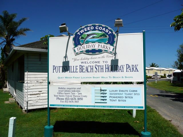 Pottsville South Holiday Park - Pottsville: Pottsville South Holiday Park welcome sign