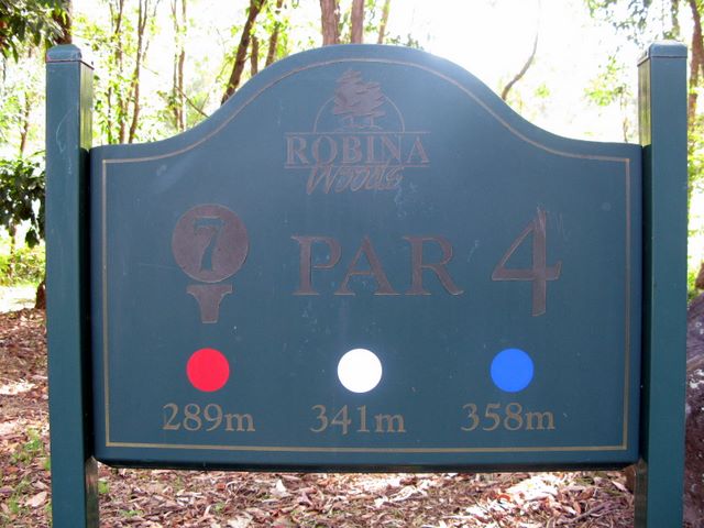 Robina Woods Golf Course - Robina: Robina Woods Golf Course Hole 7: Par 4, 358 metres.