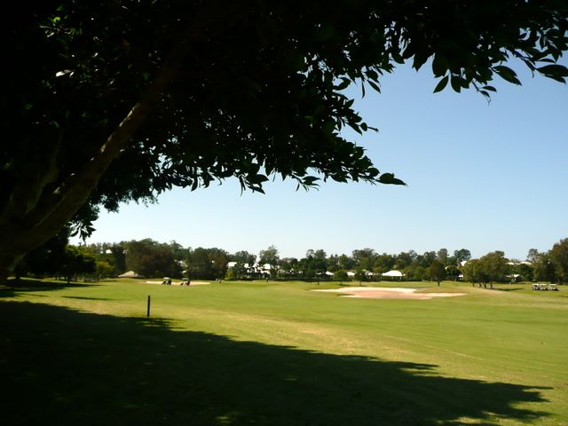 Royal Pines Golf Course - Benowa: Approach to the Green on Hole 3