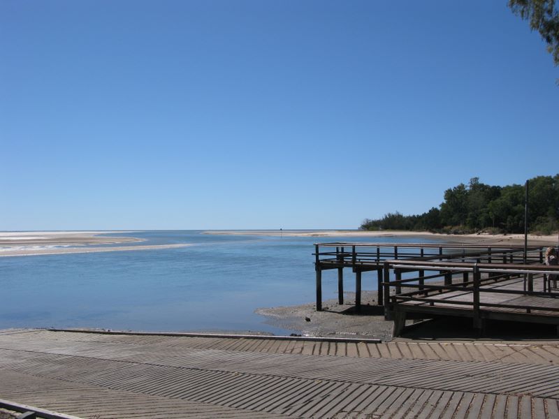 Serenity Caravan Park - Toogoom: View of boat ramp and looking out on the Coral Sea.