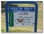 Townsville Golf Course - Townsville: Layout of Hole 15: Par 5, 507 metres