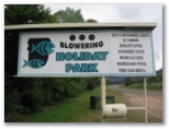 Blowering Holiday Park - Tumut: Blowering Holiday Park welcome sign