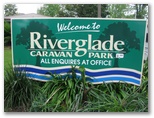 Riverglade Caravan Park  - Tumut: Riverglade Caravan Park welcome sign