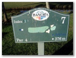 Twin Towns Golf Course - Banora Point: Layout of Hole 7 - Par 4, 376 meters