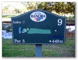 Twin Towns Golf Course - Banora Point: Layout Hole 9 - Par 5, 449 meters