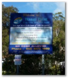 Wangi Point Lakeside Holiday Park - Wangi Wangi: Welcome sign