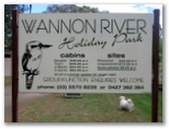 Wannon River Holiday Park - Wannon: Wannon River Caravan Park welcome sign