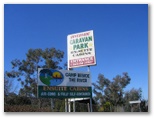 Wellington Riverside Caravan Park - Wellington: Welcome sign