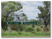 Barrier Highway Baden Park Rest Area - Wilcannia: The Baden Park Rest Area is 173km from Cobar and 87km from Wilcannia