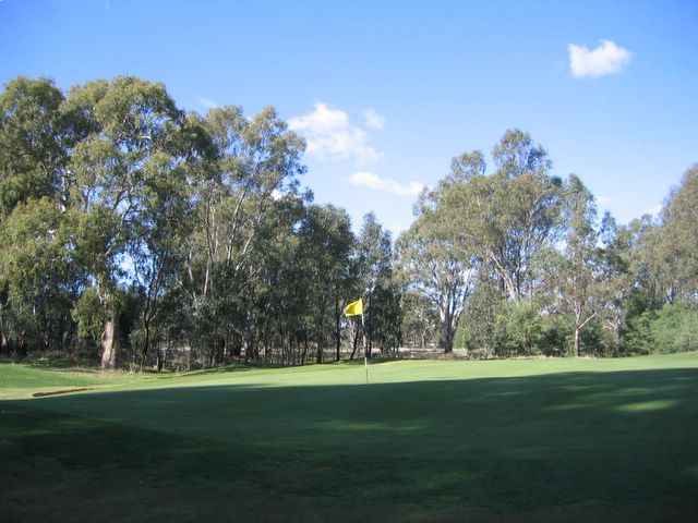 Yarrawonga & Border Golf Club - Mulwala: Green on Hole 4