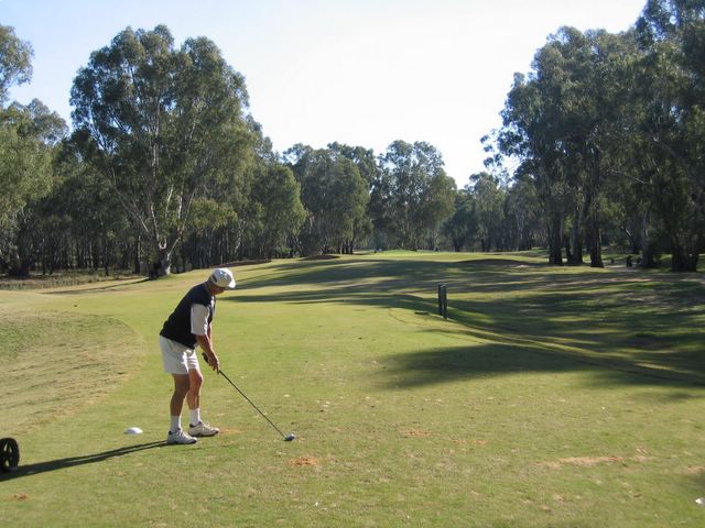 Yarrawonga & Border Golf Club - Mulwala: Fairway view Hole 10