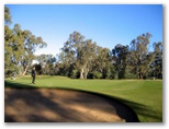 Yarrawonga & Border Golf Club - Mulwala: Deep bunker near 16th green