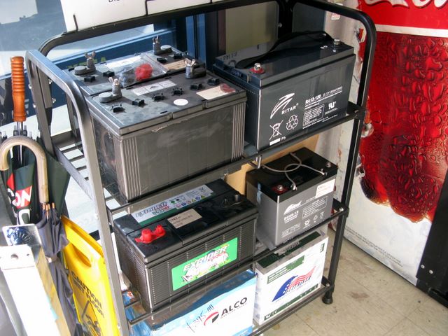 ABCO Caravan Sales Repairs Services - Coffs Harbour: Batteries of many different sizes.