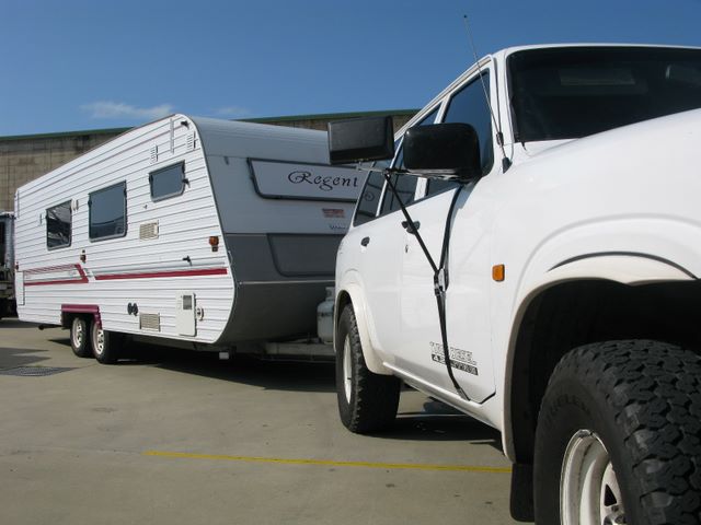 ABCO Caravan Sales Repairs Services - Coffs Harbour: Plenty of space for you to bring your caravan for inspection.  Note the excellent pavement.