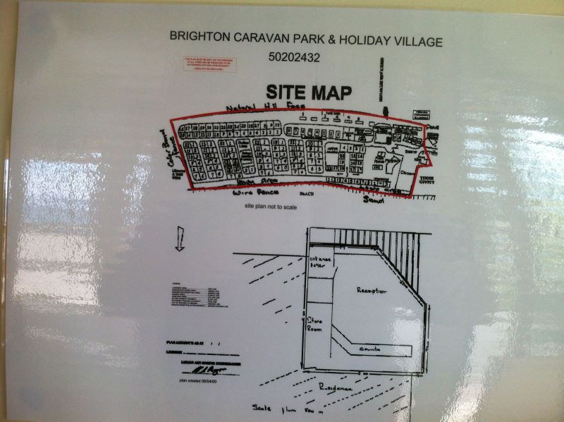 Brighton Caravan Park and Holiday Village - Kingston Park: Site map