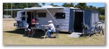 Airflow Caravans - Cabarlah: Airflow Caravans: Strong roll up awning which is easy to handle.