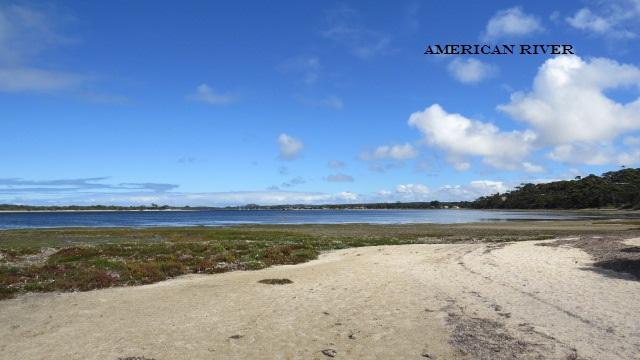 American River Campground - American River: Beach.
