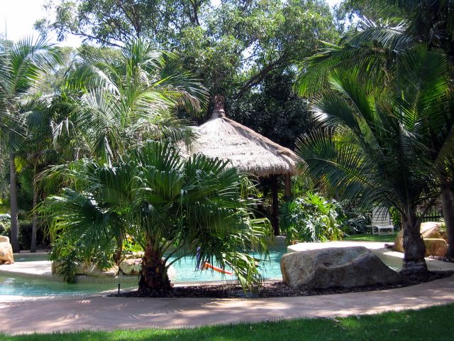 Bays Holiday Park - Anna Bay: Swimming pool with Balinese Buri