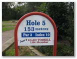 Waratah Golf Course - Argenton: Hole 5 - Par 3, 153 metres