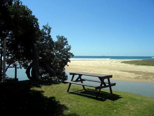 Arrawarra Beach Holiday Park - Arrawarra: Picnic area with delightful views.