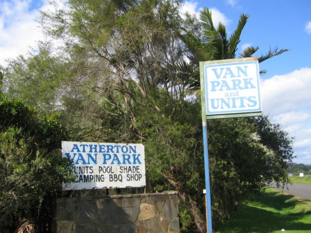 Atherton Holiday Park - Atherton: Atherton Holiday Park welcome sign