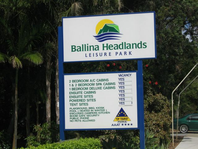 Ballina Headlands Leisure Park - Ballina: Ballina Headlands Leisure Park welcome sign