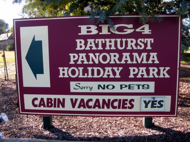 BIG4 Bathurst Panorama Holiday Park - Bathurst: BIG4 Bathurst Panorama Holiday Park welcome sign