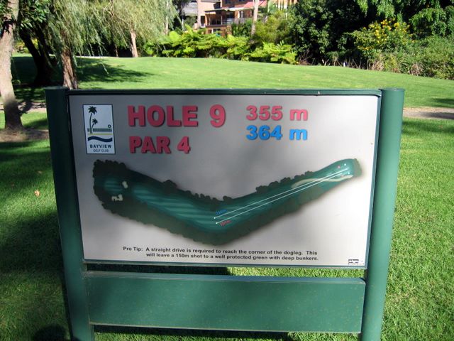 Bayview Golf Club - Bayview: Bayview Golf Club Hole 9: Par 4, 364 metres