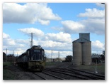 Binnaway NSW - Binnaway: Binnaway NSW: Train and silo