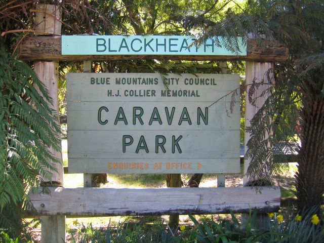 Blackheath Glen Tourist Park - Blackheath Blue Mountains: Welcome sign