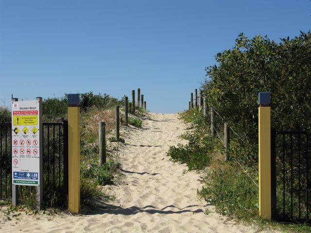 Direct beach access from the Caravan Park 