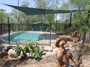 New Swimming Pool at Sapphire Caravan Park Queensland