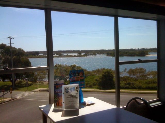 Water views from dining area at Urunga Golf and Sports Club