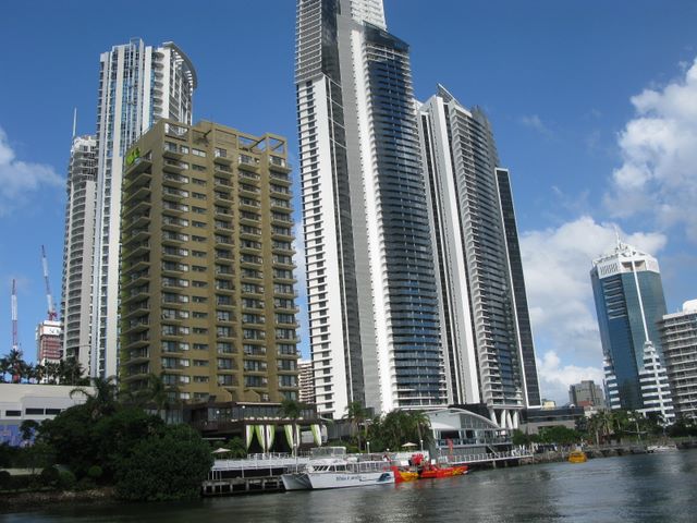 Surfers Paradise viewed from the canal