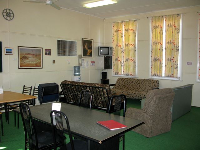 Interior of the old school provides a place to relax and have tea and scones