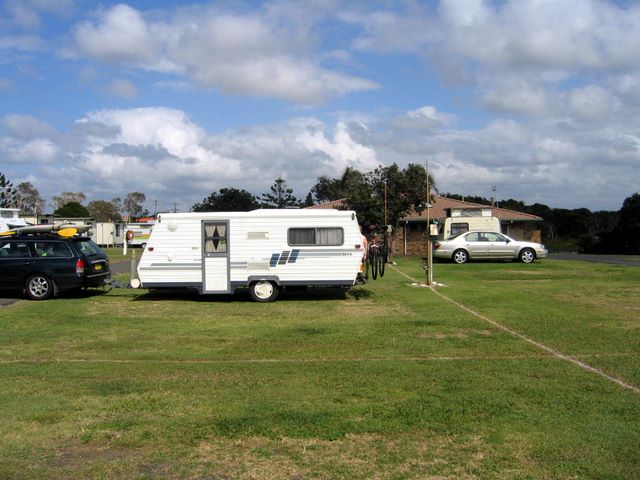 Powered sites for caravans at BIG4 Lake Ainsworth Holiday Park Lennox Head NSW