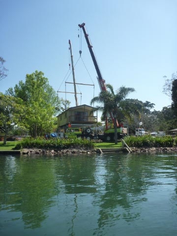 New Villa being installed at Bellinger River Tourist Park