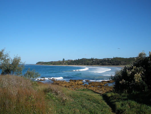 Minnie Waters Beach from North Point - Photo by Harry Willey