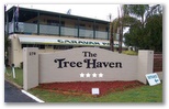 Treehaven Tourist Park - Bomaderry Nowra: The Tree Haven Tourist Park welcome sign