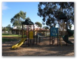 Boort Lakes Caravan Park - Boort: Playground for children in adjacent Rotary Park