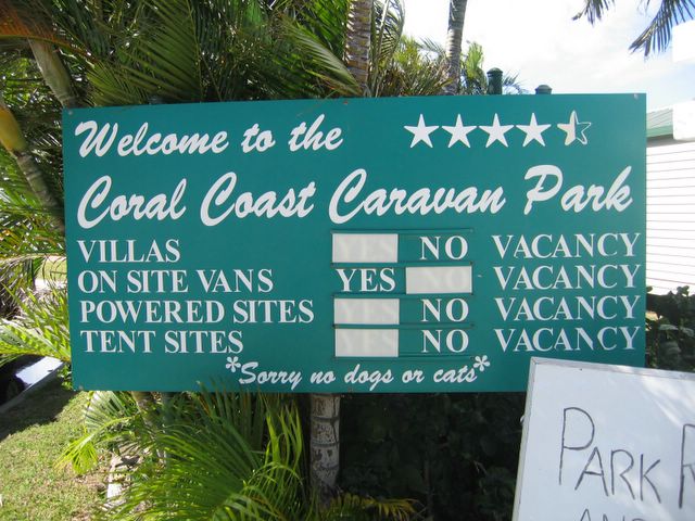 Big4 Bowen Coral Coast Beachfront Holiday Park - Bowen: Coral Coast Caravan Park welcome sign