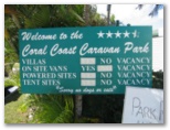 Big4 Bowen Coral Coast Beachfront Holiday Park - Bowen: Coral Coast Caravan Park welcome sign
