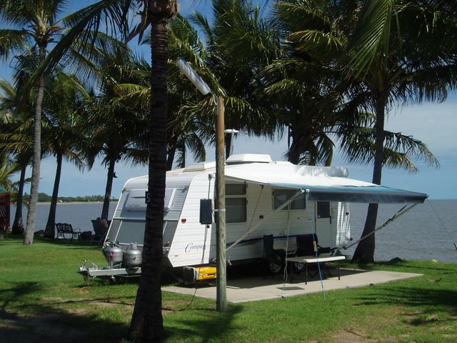 Tropical Beach Caravan Park - Bowen: Powered sites for caravans with fantastic water views