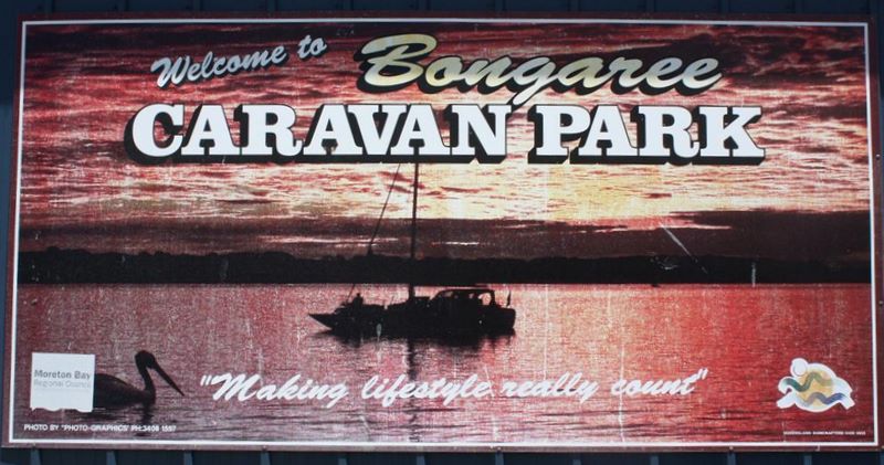 Bongaree Caravan Park - Bribie Island: Welcome sign