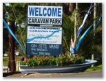 Bridgetown Caravan Park - Bridgetown: Bridgetown Caravan Park welcome sign
