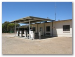 Silverland Caravan Park - Broken Hill: Service station and store at the entrance to the park
