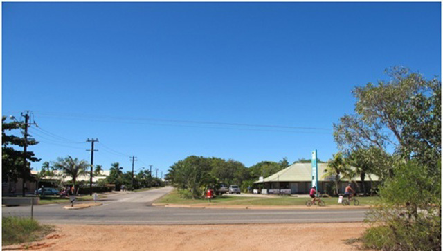 Palm Grove Holiday Resort - Broome: View from the road